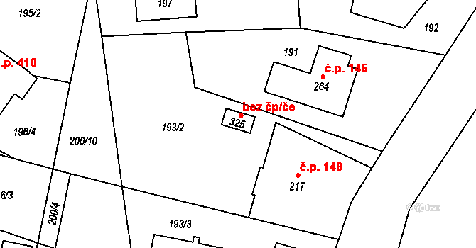 Herálec 47272911 na parcele st. 325 v KÚ Český Herálec, Katastrální mapa