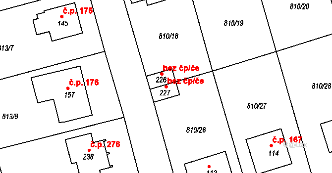 Bohutín 48869911 na parcele st. 227 v KÚ Tisová u Bohutína, Katastrální mapa