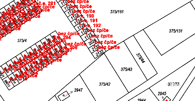 Mariánské Lázně 90144911 na parcele st. 2133 v KÚ Úšovice, Katastrální mapa