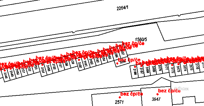 Šumperk 42000912 na parcele st. 3164 v KÚ Šumperk, Katastrální mapa