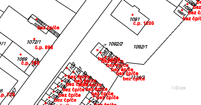 Duchcov 45078912 na parcele st. 1093 v KÚ Duchcov, Katastrální mapa