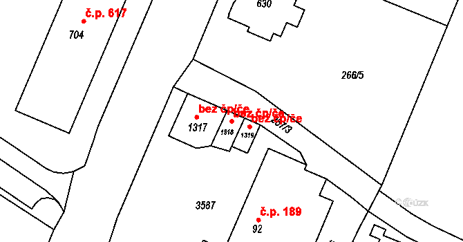 Rtyně v Podkrkonoší 49059912 na parcele st. 1318 v KÚ Rtyně v Podkrkonoší, Katastrální mapa