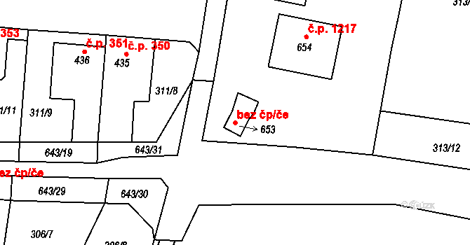 Ledvice 84063912 na parcele st. 653 v KÚ Ledvice, Katastrální mapa