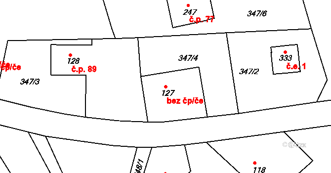 Rychnov nad Kněžnou 44259913 na parcele st. 127 v KÚ Lipovka u Rychnova nad Kněžnou, Katastrální mapa