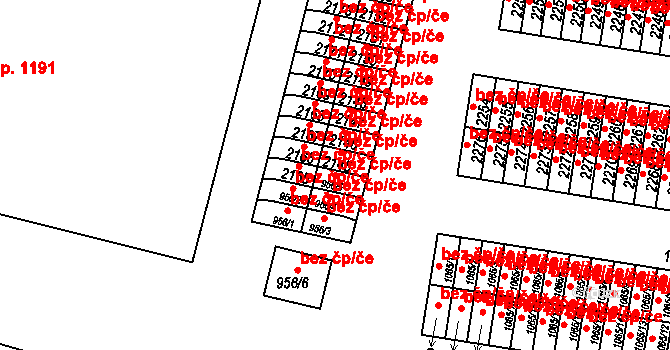 Ostrov 45851913 na parcele st. 956/5 v KÚ Ostrov nad Ohří, Katastrální mapa