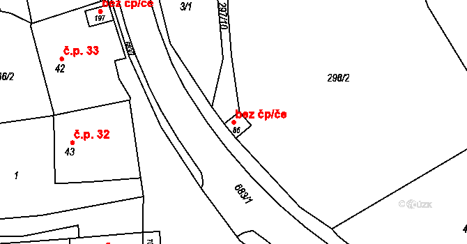 Teplice nad Bečvou 48524913 na parcele st. 86 v KÚ Teplice nad Bečvou, Katastrální mapa