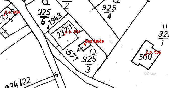 Jeřmanice 91130913 na parcele st. 571 v KÚ Jeřmanice, Katastrální mapa