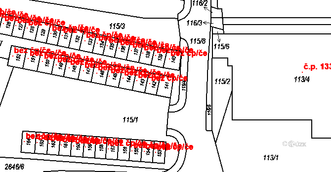 Rýmařov 147561914 na parcele st. 141 v KÚ Rýmařov, Katastrální mapa