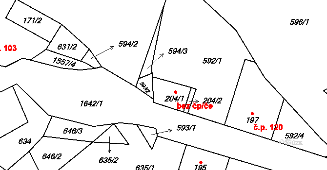Bítouchov 6, Semily, Katastrální mapa