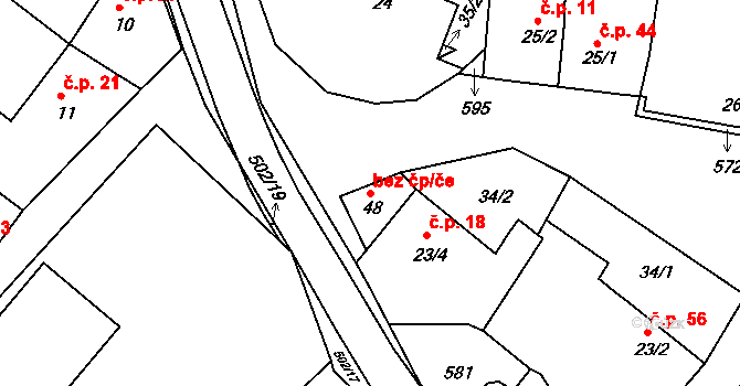Krašovice 39634914 na parcele st. 48 v KÚ Krašovice u Plzně, Katastrální mapa