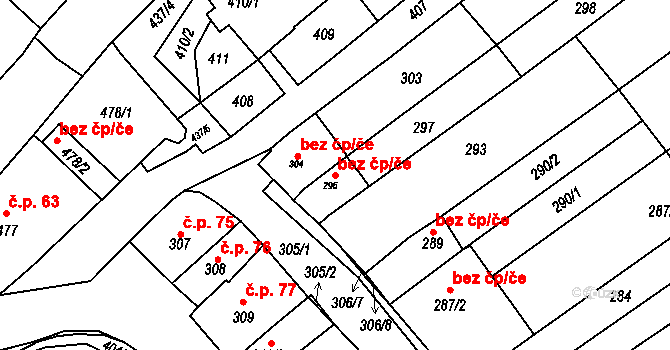 Velešovice 45888914 na parcele st. 296 v KÚ Velešovice, Katastrální mapa