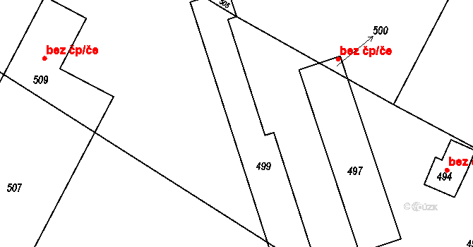 Bobrová 41244915 na parcele st. 495 v KÚ Horní Bobrová, Katastrální mapa