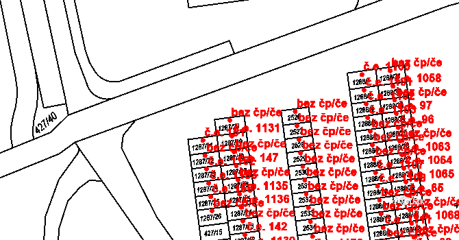 Otrokovice 47870915 na parcele st. 1287/20 v KÚ Otrokovice, Katastrální mapa