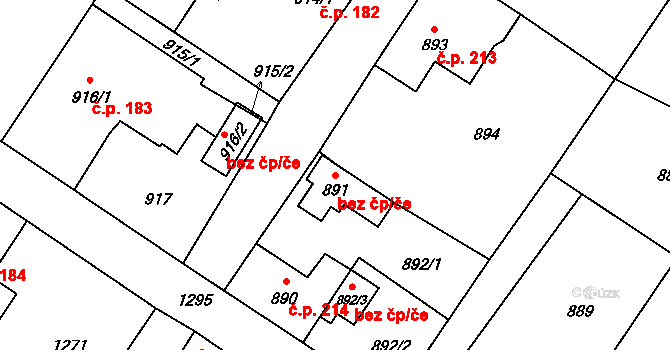 Nový Bor 48419915 na parcele st. 891 v KÚ Nový Bor, Katastrální mapa