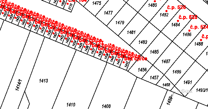 Rájec-Jestřebí 48749915 na parcele st. 1439 v KÚ Rájec nad Svitavou, Katastrální mapa