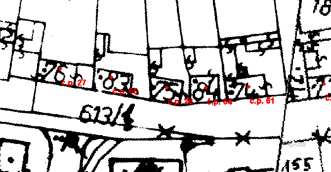 Jemníky 26 na parcele st. 75 v KÚ Jemníky, Katastrální mapa