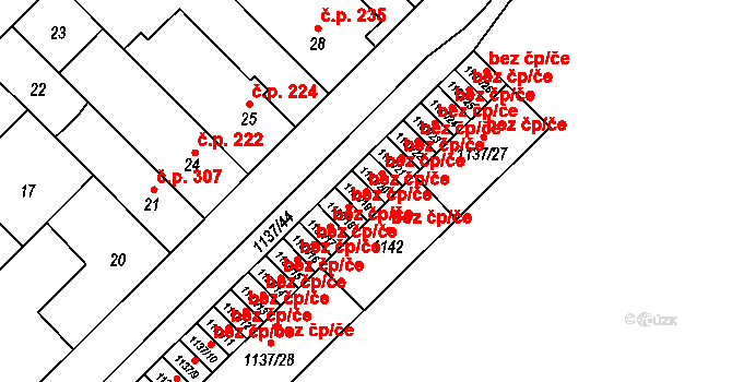 Zbýšov 46049916 na parcele st. 1137/19 v KÚ Zbýšov u Oslavan, Katastrální mapa