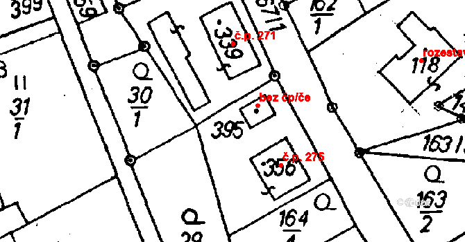 Jeřmanice 46993916 na parcele st. 395 v KÚ Jeřmanice, Katastrální mapa