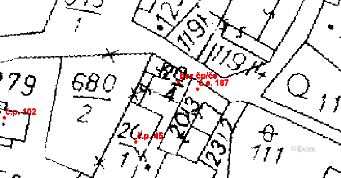 Opatovice I 50151916 na parcele st. 20/4 v KÚ Opatovice I, Katastrální mapa