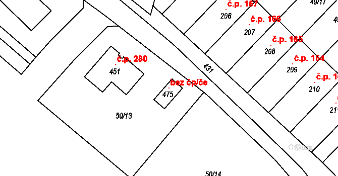Přerov 115897917 na parcele st. 475 v KÚ Vinary u Přerova, Katastrální mapa
