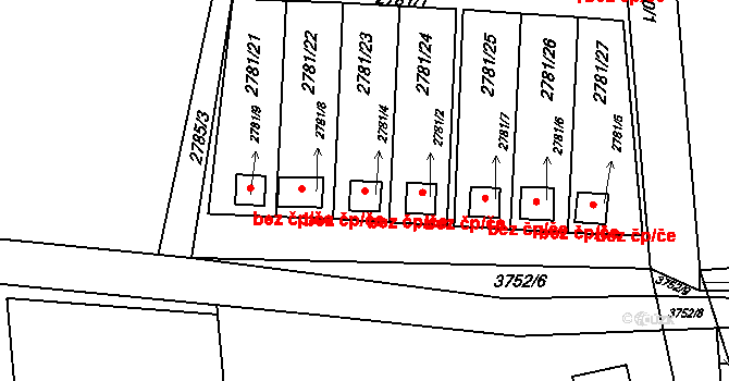Orlová 43975917 na parcele st. 2781/4 v KÚ Horní Lutyně, Katastrální mapa