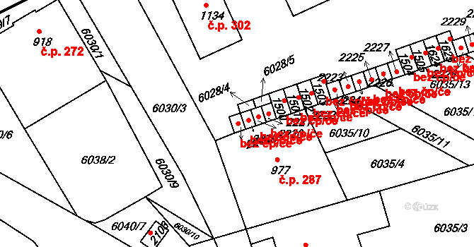 Telč 45838917 na parcele st. 2218 v KÚ Telč, Katastrální mapa
