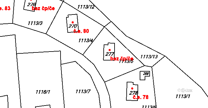 Doubice 79, Katastrální mapa