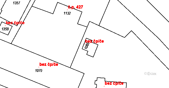 Polná 38690918 na parcele st. 1065 v KÚ Polná, Katastrální mapa
