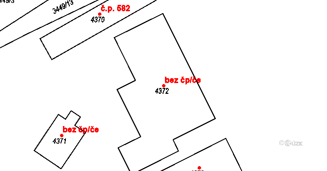 Česká Třebová 42641918 na parcele st. 4372 v KÚ Česká Třebová, Katastrální mapa
