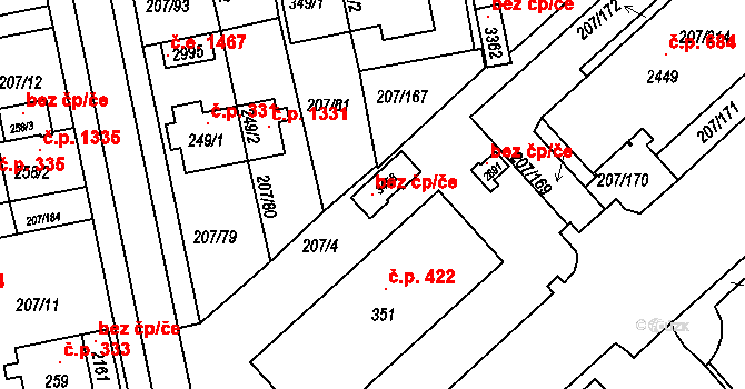 Sezimovo Ústí 118118919 na parcele st. 3456 v KÚ Sezimovo Ústí, Katastrální mapa