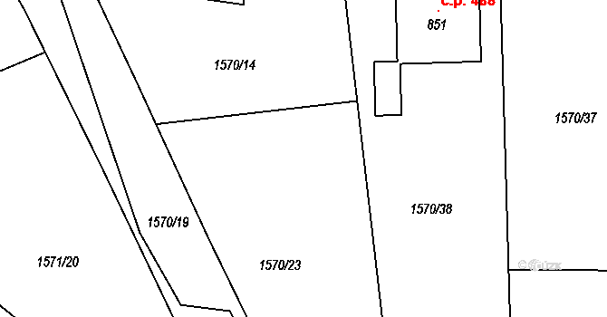Lukov 579, Katastrální mapa