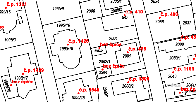 Praha 46827919 na parcele st. 2002/2 v KÚ Hostivař, Katastrální mapa