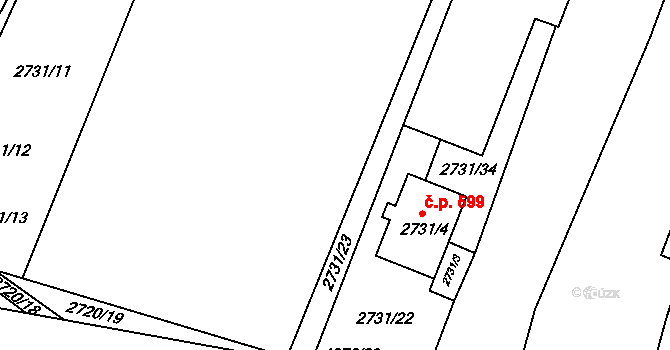 Veselí nad Lužnicí I 636, Veselí nad Lužnicí, Katastrální mapa