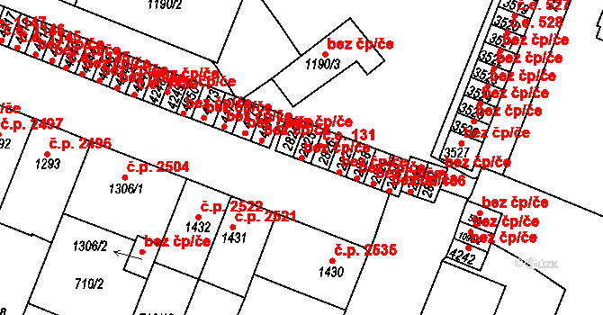 Havlíčkův Brod 44532920 na parcele st. 2825 v KÚ Havlíčkův Brod, Katastrální mapa