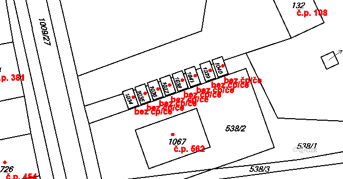 Šťáhlavy 46262920 na parcele st. 1037 v KÚ Šťáhlavy, Katastrální mapa