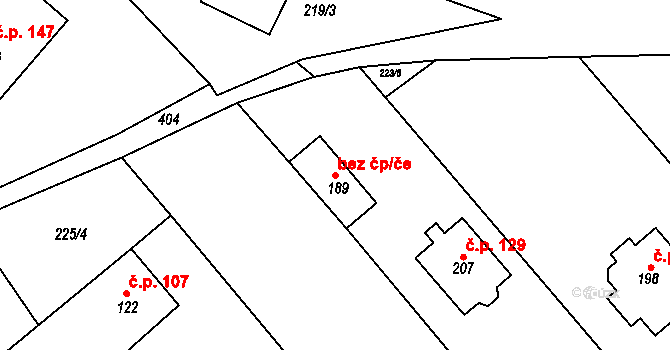 Konětopy 49404920 na parcele st. 189 v KÚ Konětopy, Katastrální mapa