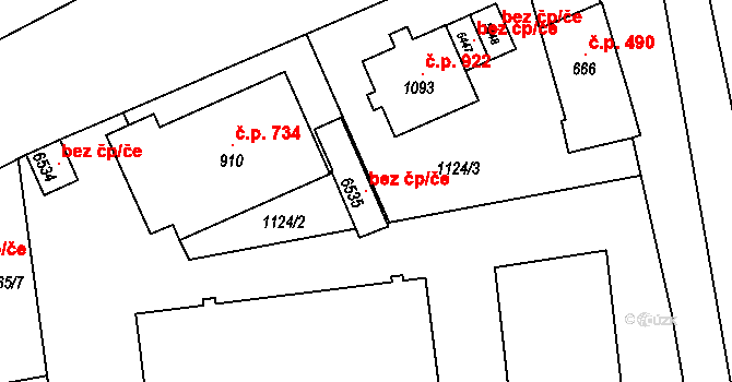 Šumperk 106615921 na parcele st. 6535 v KÚ Šumperk, Katastrální mapa