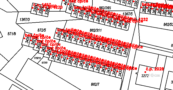 Blansko 1253, Katastrální mapa