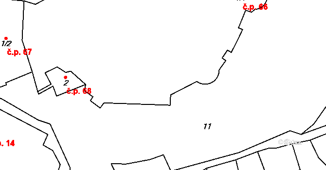 Loket 66 na parcele st. 1/1 v KÚ Loket, Katastrální mapa