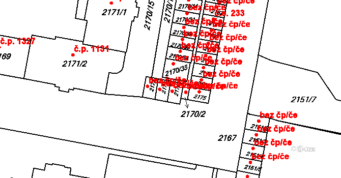 Tachov 38315921 na parcele st. 2174 v KÚ Tachov, Katastrální mapa