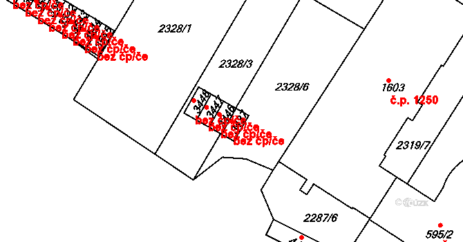 Česká Třebová 39388921 na parcele st. 3437 v KÚ Česká Třebová, Katastrální mapa