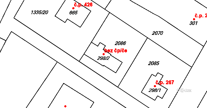 Sedlice 42066921 na parcele st. 298/2 v KÚ Sedlice u Blatné, Katastrální mapa