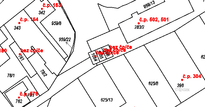 Borohrádek 42344921 na parcele st. 1055 v KÚ Borohrádek, Katastrální mapa