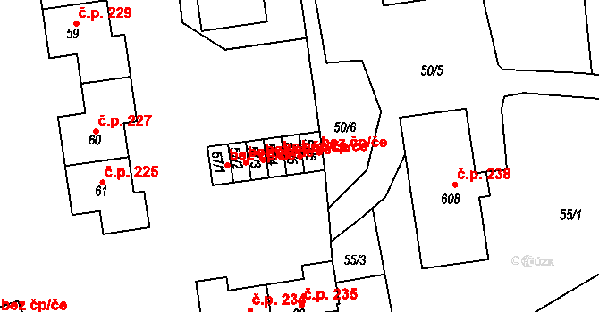 Jívka 44925921 na parcele st. 57/5 v KÚ Horní Vernéřovice, Katastrální mapa