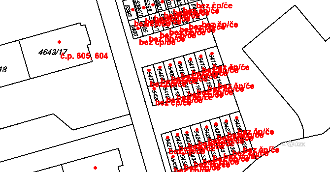 Vysoké Mýto 45521921 na parcele st. 5419 v KÚ Vysoké Mýto, Katastrální mapa