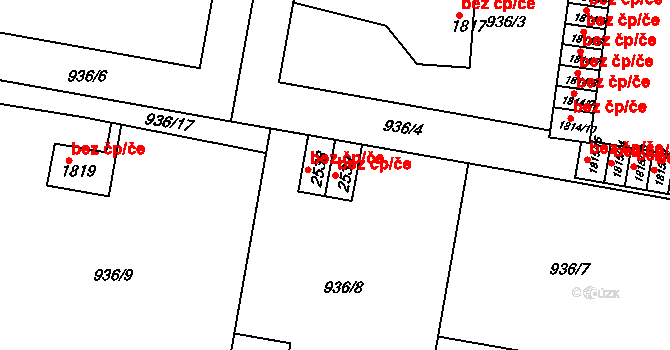 Jičín 45929921 na parcele st. 2539 v KÚ Jičín, Katastrální mapa