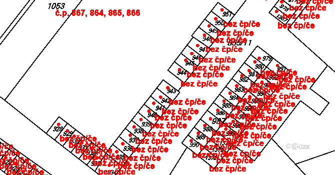 Bakov nad Jizerou 49389921 na parcele st. 943 v KÚ Bakov nad Jizerou, Katastrální mapa