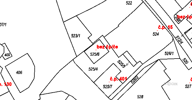 Borkovany 121443922 na parcele st. 525/6 v KÚ Borkovany, Katastrální mapa