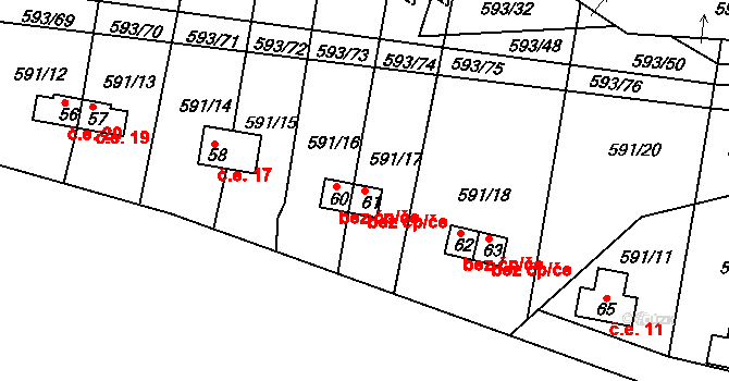Kašina Hora 15, Záhoří, Katastrální mapa