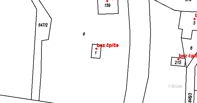 Jarošov 40113922 na parcele st. 1 v KÚ Jarošov u Litomyšle, Katastrální mapa